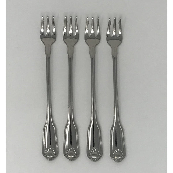 Oneida Classic Shell Set of 4 Seafood Forks